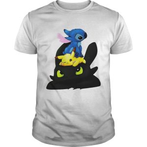 Stitch Pikachu Toothless kid tshirt