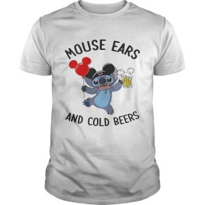 Stitch mouse ears and cold beers shirt