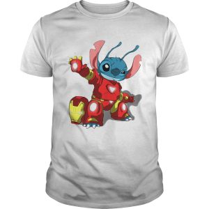 Stitch with Iron Man Avengers with Lilo and Stitch Disney combo tshirt