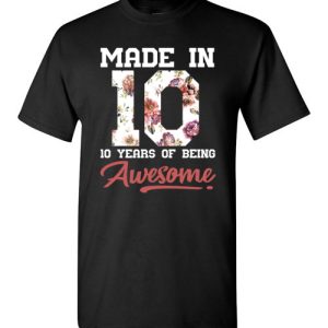 10 Years Old Birthday Girl Shirts Born in 2010 10th Birthday