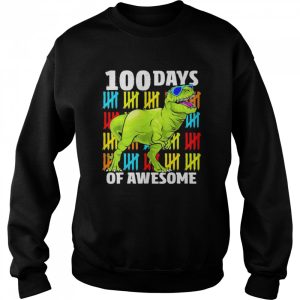 100 Days of School Dinosaur T Rex Dino Boys 100th Day Shirt 4