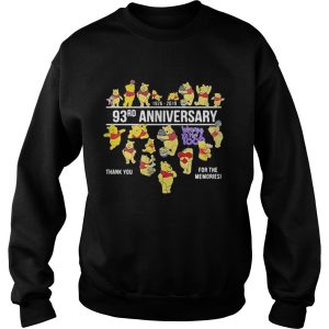 19262019 93rd anniversary Winnie the Pooh thank you for the memories t shirt 3