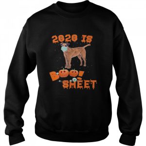 2020 Is Boo Sheet Halloween Irish Terrier Dog Wear Mask shirt 2