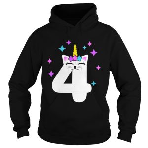 4 Year Old Cat Unicorn shirt 1