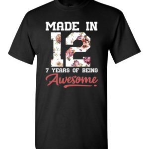 7 Years Old Birthday Girl Shirts Born in 2012 7th Birthday