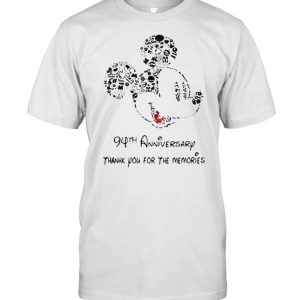 94th anniversary thank you for the memories mickey disney shirt 1