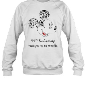 94th anniversary thank you for the memories mickey disney shirt 4