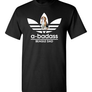A-Badass Beagle Dad T-Shirts Gift for Dog Lovers
