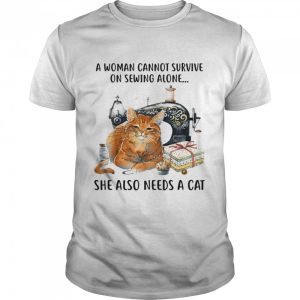 A Cannot Survive On Books Alone She Also Needs A Cat Shirt 1