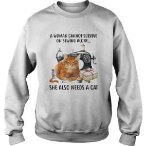 A Cannot Survive On Books Alone She Also Needs A Cat Shirt 4