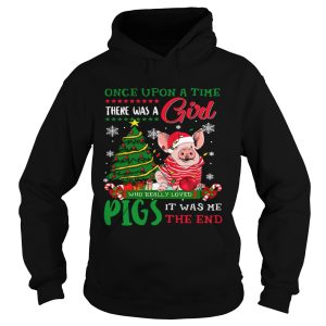 A Girl Love Pig Christmas Pig Lover Christmas shirt 1