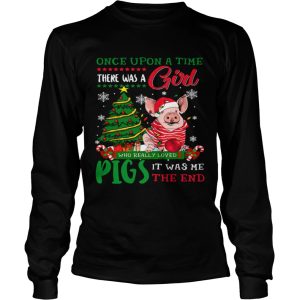 A Girl Love Pig Christmas Pig Lover Christmas shirt 2