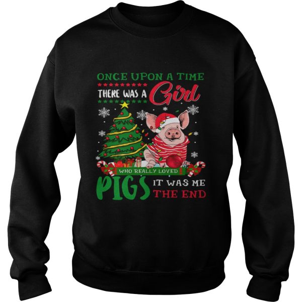 A Girl Love Pig Christmas Pig Lover Christmas shirt