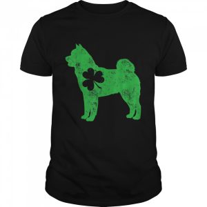 Akita Inu St Patricks Day Boys Girls Shamrock Dog shirt 1