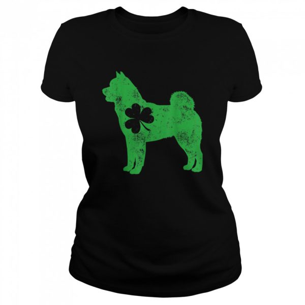 Akita Inu St Patricks Day Boys Girls Shamrock Dog shirt