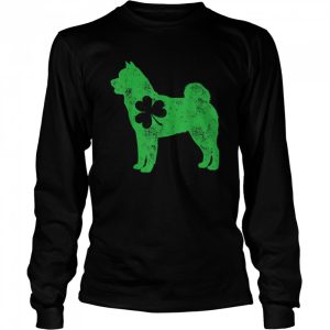 Akita Inu St Patricks Day Boys Girls Shamrock Dog shirt 3