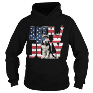 Alaska 4th July Dog American Flag shirt 1