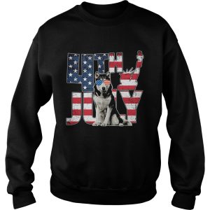 Alaska 4th July Dog American Flag shirt 2