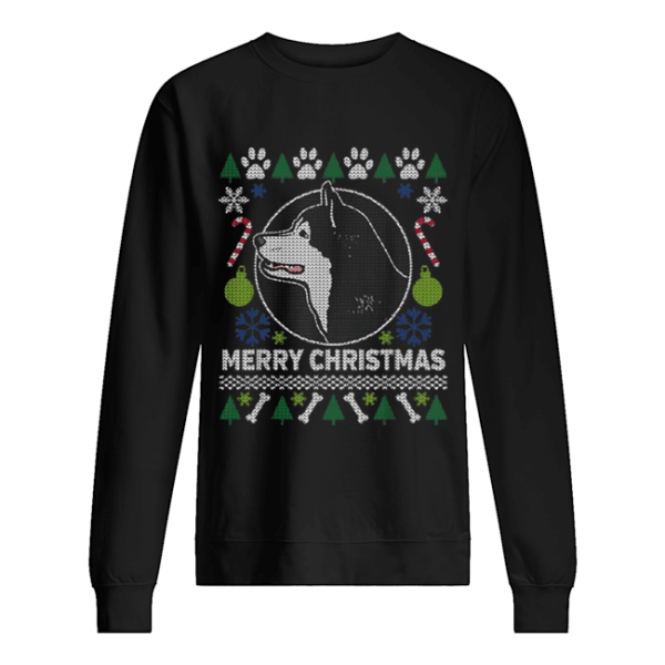 Alaskan Malamute Dog Breed Ugly Christmas Style Gifts shirt