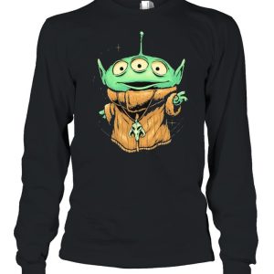 Alien Monster In Baby Yoda Shirt 3