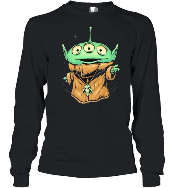 Alien Monster In Baby Yoda Shirt