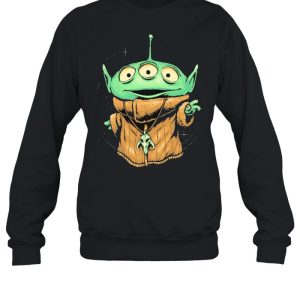 Alien Monster In Baby Yoda Shirt 4