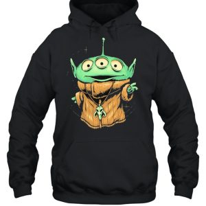 Alien Monster In Baby Yoda Shirt 5