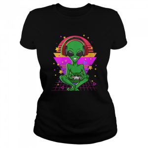 Alien With Video Game Controller Alien Gaming Gamer Alien Shirt 2