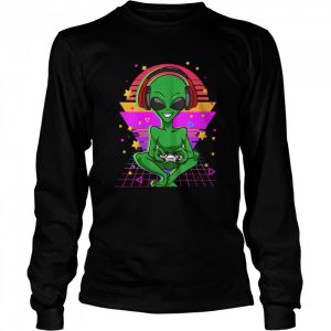 Alien With Video Game Controller Alien Gaming Gamer Alien Shirt 3