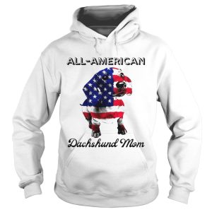 All American Dachshund Mom American Flag shirt