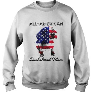 All American Dachshund Mom American Flag shirt 2