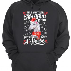 All I Want For Christmas Is You Just Kidding I Want A Horse shirt 3