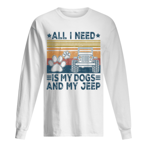 All i need is my paw dogs and my jeep vintage retro stars shirt 1