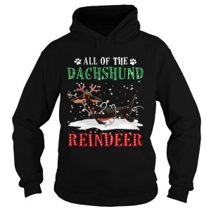 All of the Dachshund reindeer light christmas shirt 1