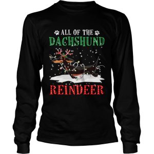 All of the Dachshund reindeer light christmas shirt 2