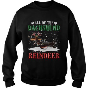 All of the Dachshund reindeer light christmas shirt 3