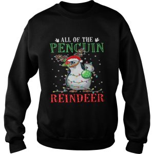 All of the Penguin reindeer light christmas shirt 3