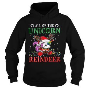 All of the Unicorn reindeer light christmas shirt