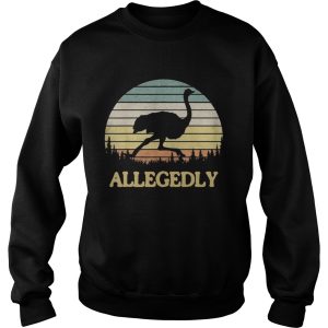 Allegedly Ostrich Retro Flightless Bird Lover shirt 2