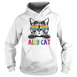 Ally cat rainbow gay pride cute lgbt animal pet lover shirt 5