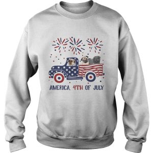 America 4th of July car American flag veteran Independence Day shirt 2