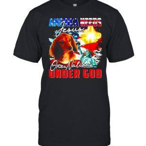 America Needs Jesus One Nation Under God T shirt 1