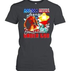 America Needs Jesus One Nation Under God T shirt 2