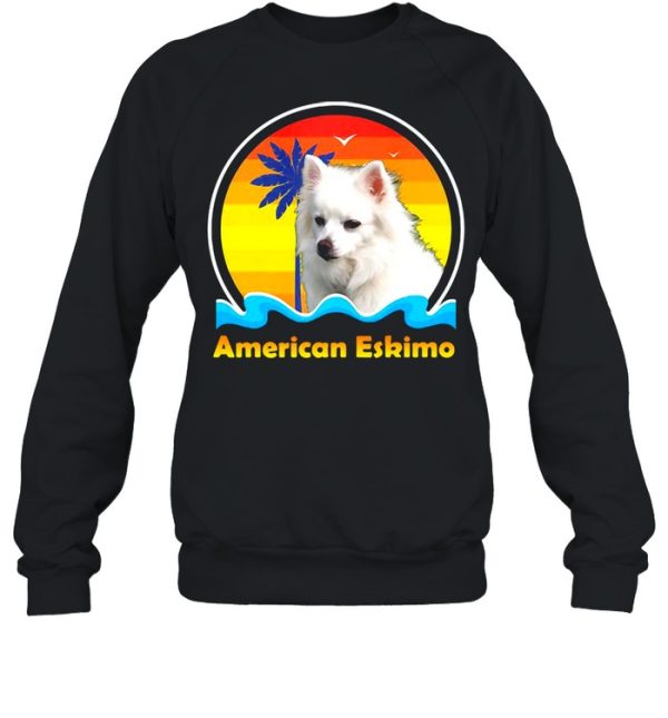 American Eskimo Vintage Retro T-shirt