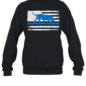 American Flag Bloodhound K9 Police Thin Blue shirt