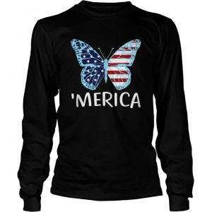 American Flag Butterfly 4th Of July USA Patriotic Merica Shirt 3