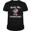 American Flag Kiss Me Im Irish St Patricks Day shirt