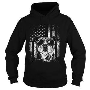 American Flag Pitbull Sunglass shirt 1