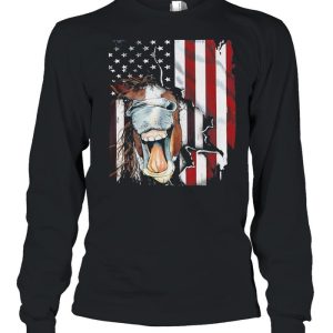 American Horse Face Flag Shirt