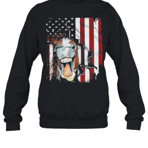 American Horse Face Flag Shirt 2